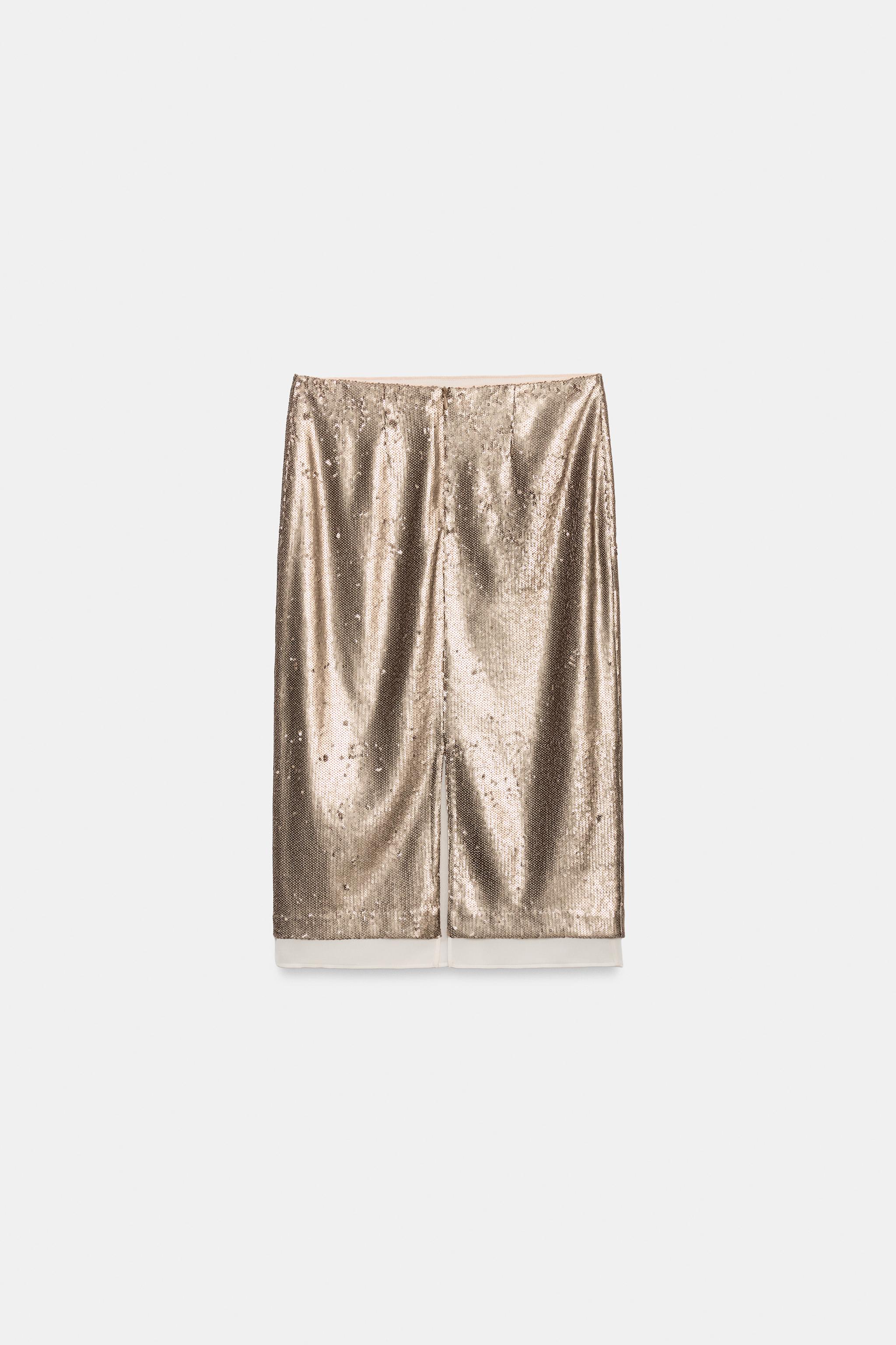 ZW COLLECTION SEQUIN MIDI SKIRT